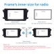 Quality 2Din 2009 Mazda CX-9 Car Radio Fascia Dash DVD Player Installation Trim Panel Face Plate Car Kit Frame