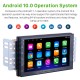 Universal 7 inch Android 12.0 Double DIN Touchscreen Radio for Toyota Hyundai Kia Nissan Volkswagen Suzuki Honda with GPS Navigation System support Bluetooth Music Rear View Camera