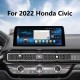 For 2022 Honda Civic Radio Android 12.0 HD Touchscreen 12.3 inch GPS Navigation System with Bluetooth support Carplay DVR
