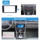 Black Double Din 2002-2006 Audi A6 Car Radio Fascia Panel Adaptor DVD Frame Dash Installation Kit