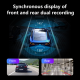 11.26" 4K Dash Camera Car Dvr WiFi ADAS BSD with 4K  Front Camera 1080P Rear Camera AHD 
