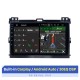 For 2002-2009 Toyota Prado Cruiser 120 Android 10.0 Autoradio DVD Navigation System with 3G WiFi Bluetooth OBD2 Rearview Camera HD 1024*600 Multi-touch Screen