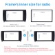 Black Double Din Car Radio Fascia for 2009 ROVER MG7 Autostereo Interface Dash Mount DVD Player Fitting Frame