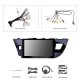 OEM 10.1 inch Android 13.0 HD Touchscreen Bluetooth Radio for Toyota Corolla 11 2012 E170 E180 with GPS Navigation USB FM auto stereo Wifi AUX support DVR TPMS Backup Camera OBD2 SWC