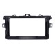 Silver Double Din 2008 2009 2010 Toyota Corolla Car Radio Fascia Dash Installation Kit DVD Frame Plate Cover