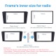 Black Double Din 2003-2008 Toyota Avensis Car Radio Fascia DVD Frame Stereo Player Face Plate Panel Adaptor