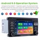 Pure Android 9.0 2003-2011 Porsche Cayenne DVD Navigation System AM FM Radio 3G WiFi Bluetooth Music Mirror Link OBDII Steering Wheel Control Backup Camera DVR AUX