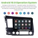 Android 10.0 Autoradio Navigation Aftermarket Stereo for 2006-2011 Honda Civic with 3G WiFi DVD Radio RDS Bluetooth OBD2 Steering Wheel Control AUX