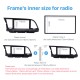 Perfect Double Din 2015 HYUNDAI ELANTRA LHD Car Radio Fascia Trim Bezel DVD Stereo Player Panel Frame 