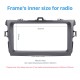 Silver Double Din 2008 2009 2010 Toyota Corolla Car Radio Fascia Dash Installation Kit DVD Frame Plate Cover