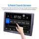 10.1 inch HD 1024*600 HD touchscreen Android 10.0 Universal GPS Navigation Bluetooth Car Audio System Support Mirror Link  WiFi Backup Camera DVR DAB+ Steering Wheel Control