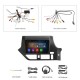 Carplay 10.1 inch Radio Android 13.0 for 2014-2017 TOYOTA NOAH RHD GPS Navigation Anodroid Auto Bluetooth HD Touchscreen support TPMS DVR DAB+ Wifi