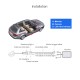 Adjustable Fish-mouth Like 170 Degree Wide Viewing Angle Car Rearview Camera Waterproof CCD Reverse Sensor Parking Assistance system