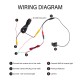 AHD night vision rearview camera waterproof parking assistance system for car radio big screen