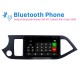 9 inch Android 10.0 GPS Radio for 2011-2014 KIA PICANTO Morning (LHD) 1024*600 Touch Screen Bluetooth Navigation system Mirror link OBD2 DVR  Backup Camera TV 3G WIFI USB SD 16G Flash 1080P Video