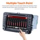 7 inch HD Touchscreen 2 Din Universal Radio DVD Player GPS Navigation Car Stereo for VW VOLKSWAGEN Seat Golf Passat with Bluetooth Phone MP3 USB SD Multimedia player Support Aux Digital TV RDS