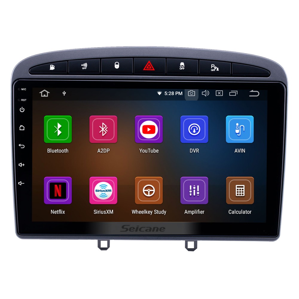 Autoradio pour 2010 2011 Peugeot 308 408 Système de navigation GPS  Bluetooth de remplacement stéréo