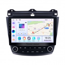 10,1 pouces Android 13.0 pour 2003 2004 2005 2006 2007 Honda Accord 7 Radio avec système de navigation GPS Prise en charge Bluetooth Carplay DVR Caméra de recul