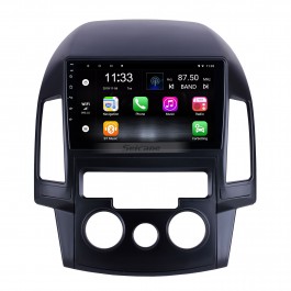 Pour 2008 2009 2010 2011 Hyundai i30 LHD Manuel A/C Radio 9 pouces Android 10.0 HD Système de navigation GPS à écran tactile avec prise en charge Bluetooth Carplay