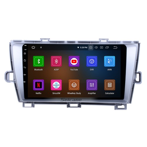 Écran tactile HD 2009-2013 Toyota Prius LHD Android 13.0 Radio de navigation GPS 9 pouces Bluetooth WIFI Prise en charge USB Carplay TPMS DVR OBD2