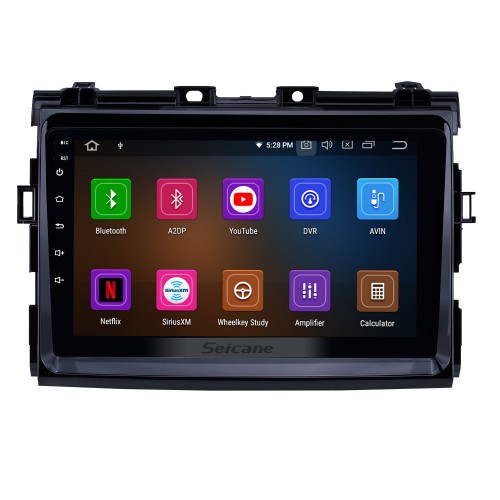 Écran tactile HD 2006-2012 Toyota Previa Android 13.0 Radio de navigation GPS 9 pouces Bluetooth USB Carplay WIFI Musique Prise en charge AUX TPMS SWC OBD2 TV numérique