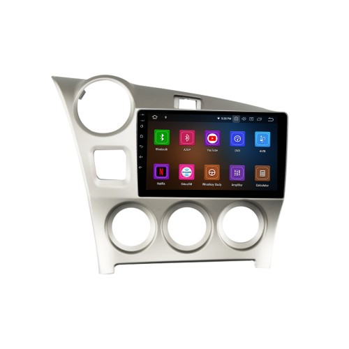 Radio Android 13.0 à écran tactile de 9 pouces pour Toyota Matrix LHD 2009-2014 avec système de navigation GPS Prise en charge Carplay DSP intégrée Caméra de recul DAB+