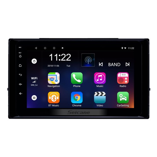 Radio de navigation GPS à écran tactile Android 13.0 HD de 8 pouces pour Toyota Corolla 2017 2018 2019 avec prise en charge Bluetooth USB WIFI Commande au volant Carplay