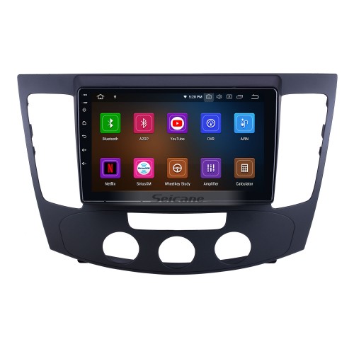 9 pouces pour 2009 Hyundai Sonata Manuel A / C Radio Android 13.0 Système de navigation GPS Bluetooth HD Écran tactile Prise en charge de Carplay TV numérique