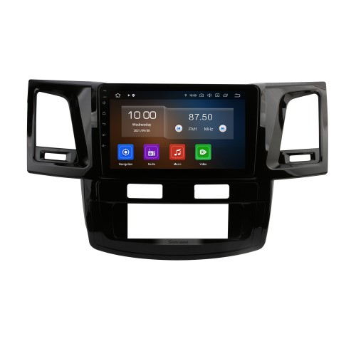Carplay 9 pouces HD écran tactile Android 13.0 pour 2005-2012 2013 2014 TOYOTA FORTUNER/ VIGO/ HILUX GPS Navigation Android Auto Head Unit Support DAB+ OBDII WiFi Commande au volant