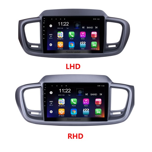 Android 13.0 HD Écran tactile 10,1 pouces pour 2015 2016 2017 2018 Kia Sorento Radio Système de navigation GPS avec prise en charge Bluetooth Caméra arrière Carplay