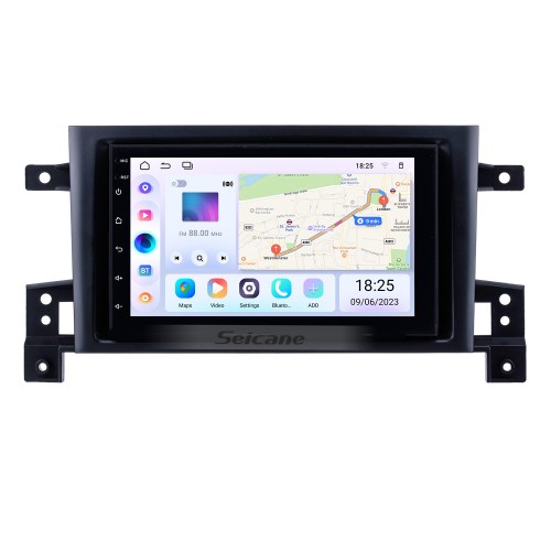 7 pouces Aftermarket Android 14.0 Système de navigation GPS à écran tactile Pour 2005-2015 SUZUKI GRAND VITARA Support Bluetooth Radio TPMS DVR OBD II Caméra arrière AUX Headrest Monitor Control USB HD 1080P Vidéo WiFi
