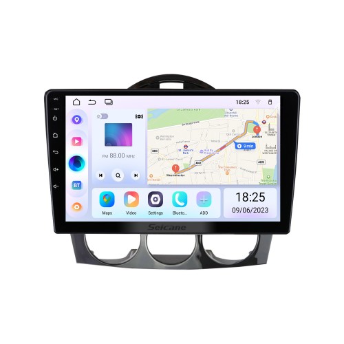 9 pouces Android 13.0 pour 2003 2004 2005-2008 MAZDA RX-8 Système de navigation GPS stéréo avec prise en charge de l&amp;#39;écran tactile Bluetooth Caméra de recul