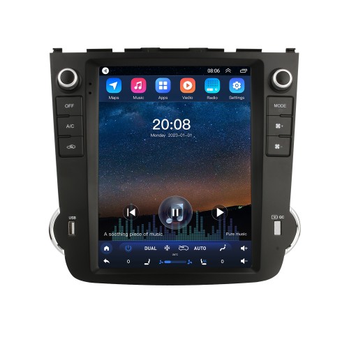 OEM Android 10.0 pour 2007-2012 Honda CRV Radio Stéréo Audio avec écran tactile HD 9,7 pouces Système de navigation GPS Prise en charge Carplay Caméra de recul AHD Commande au volant