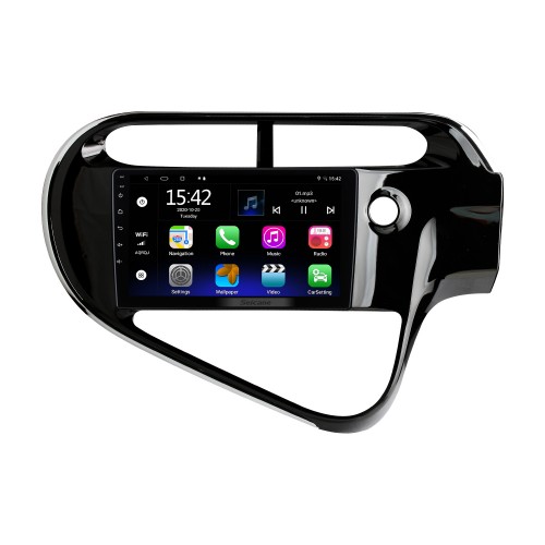 9 pouces Android 13.0 pour 2018 TOYOTA PRIUS C Système de navigation GPS stéréo avec prise en charge de l'écran tactile Bluetooth Caméra de recul