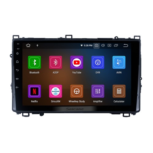 Radio universelle 9 pouces Andriod 13.0 HD Touchscreeen pour navigation GPS de voiture Toyota Corolla avec support du système Bluetooth Carplay