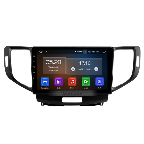 Écran tactile HD 9 pouces pour 2008-2012 Honda Spirior Système de navigation GPS Stéréo de voiture avec Bluetooth 3G/4G Wifi FM Radio Support Caméra de recul