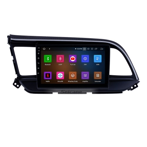 Écran tactile HD 9 pouces Android 13.0 pour 2016 Hyundai Elantra Radio Système de navigation GPS Prise en charge Bluetooth Carplay Caméra de recul