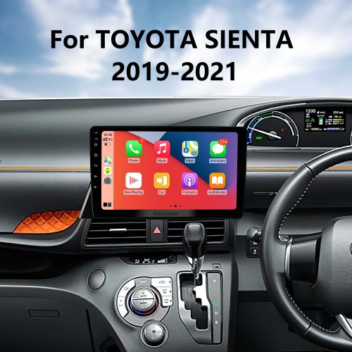 Pour TOYOTA SIENTA RHD 2019-2021 Radio Android 13.0 HD Écran tactile 9 pouces Système de navigation GPS avec prise en charge WIFI Bluetooth Carplay DVR