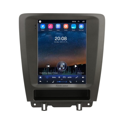 Carplay OEM 9,7 pouces Android 10.0 pour 2013-2014 Ford Mustang Radio Système de navigation Android Auto GPS avec écran tactile HD Prise en charge Bluetooth OBD2 DVR