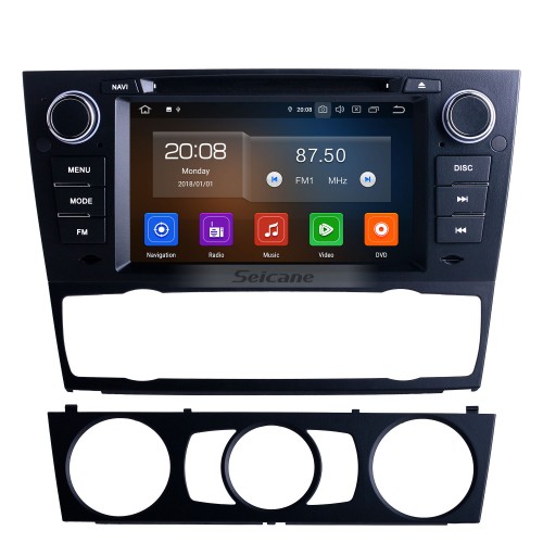 OEM 7 pouces Android 11.0 pour 2012 BMW 3 Series E90 Radio A / C automatique / manuelle avec Bluetooth HD à écran tactile Système de navigation GPS Support Carplay DVR