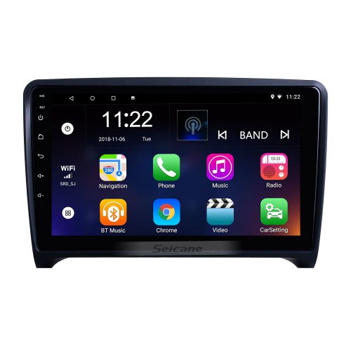 Pour 2006 2007 2008-2013 Audi TT Radio 9 pouces Android 13.0 HD Système de navigation GPS à écran tactile avec prise en charge Bluetooth Carplay Caméra arrière