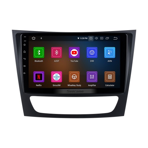 Pour 2001-2009 Mercedes Benz Classe E (W211) / CLS CLASSE (C219) Radio Android 13.0 HD Écran tactile 9 pouces avec AUX Bluetooth Système de navigation GPS Prise en charge de Carplay Vidéo 1080P