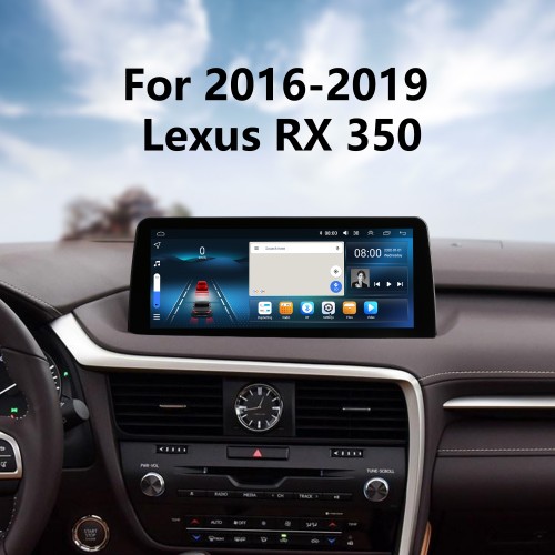 12,3 pouces Android 12.0 pour 2016 2017 2018 2019 LEXUS RX 350 Système de navigation GPS stéréo avec prise en charge de l'écran tactile Bluetooth Caméra de recul