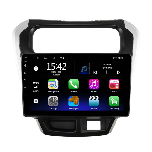 Pour 2014 Suzuki Alto 800 Radio Android 13.0 HD Écran tactile 9 pouces Système de navigation GPS avec prise en charge Bluetooth Carplay DVR
