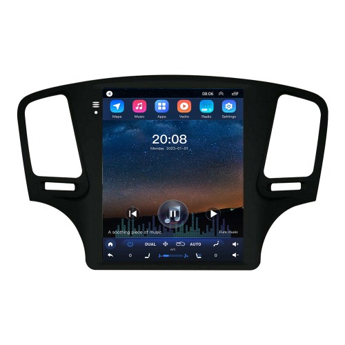 Android 10.0 pour 2010-2016 ROVER 350 9,7 pouces HD Unité principale à écran tactile Autoradio Système de navigation GPS Bluetooth 4G WIFI Prise en charge de Carplay DAB + OBD2 DVR