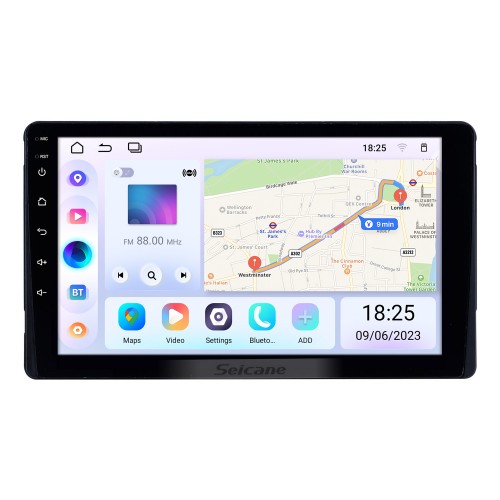 9 pouces HD Écran Tactile Radio Navigation GPS 2015 TOYOTA Sienna Android 13.0 Autoradio avec 3G Wifi Bluetooth Musique Sauvegarde Caméra Contrôle au volant