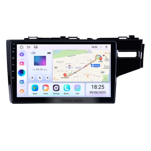 10,1 pouces Android 13.0 pour 2014 2015 HONDA JAZZ FIT Radio Bluetooth Écran tactile GPS Navigation Voiture Stéréo Miroir Lien Commande au volant 1080P DAB+