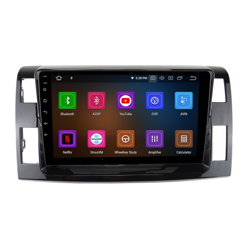 Écran tactile HD 10,1 pouces pour système stéréo de voiture Toyota Previa Estima Tarago LHD 2006 avec prise en charge Bluetooth Commande au volant