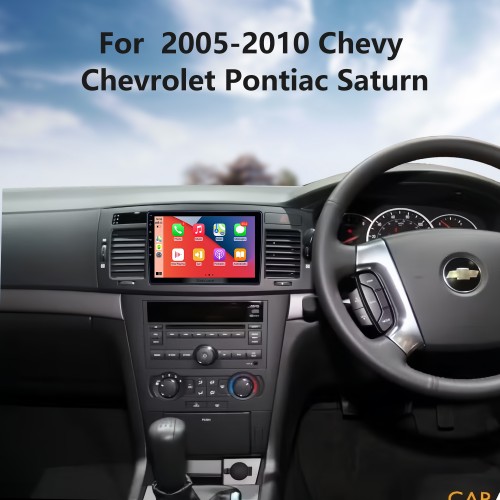 Radio de navigation GPS Android 13.0 de 10,1 pouces pour Chevrolet Pontiac Saturn 2005-2010 avec écran tactile HD, prise en charge Bluetooth Carplay