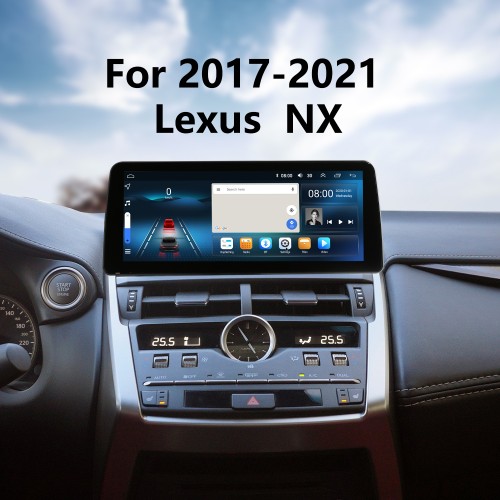 12,3 pouces Android 12.0 pour 2017 2018 2019 2020 2021 Système de navigation GPS stéréo LEXUS NX avec prise en charge de l'écran tactile Bluetooth Caméra de recul
